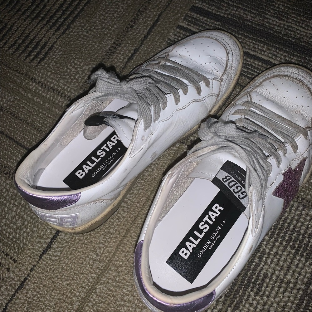 Sequined Golden Goose Ballstars, Size 39